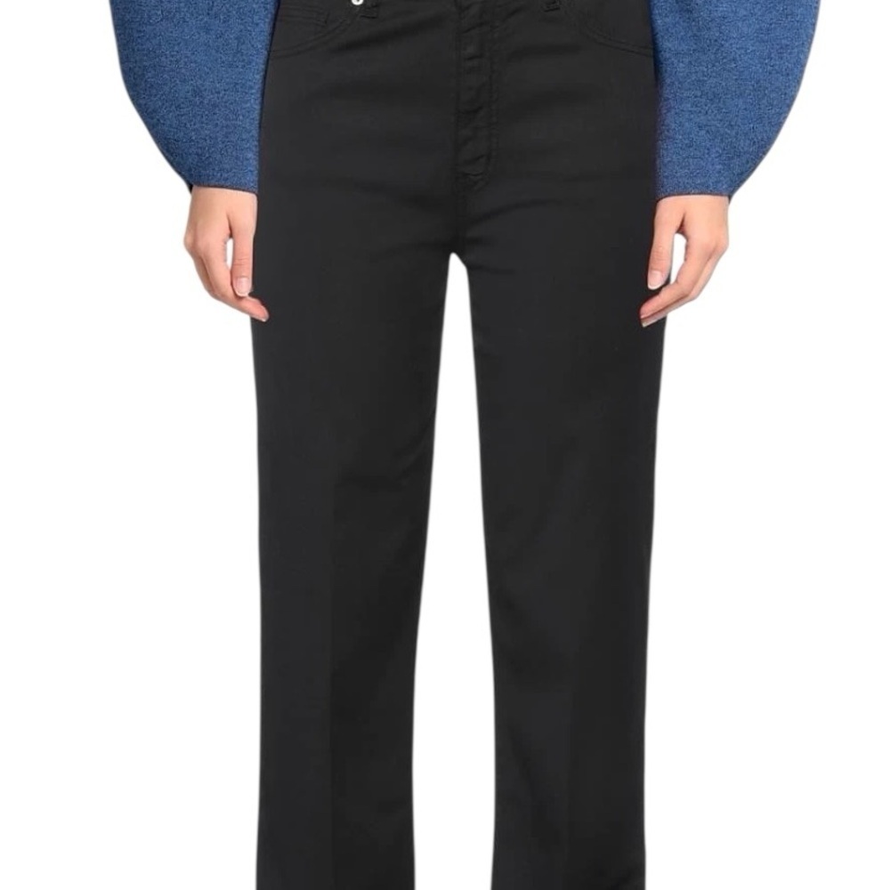 Love Moschino Black High Rise Casual pants